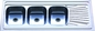 फिशटेल बोर्ड ट्रिपल बेसिन किचन सिंक ड्रेनबोर्ड के साथ 160 सेमी लंबाई
